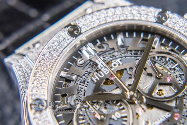 宇舶手錶 hublot恒寶表經典融合CLASSIC FUSION系列 施華洛世奇鑽石鑲嵌 宇舶經典融合計時男士腕表 宇舶高端男表  hds1747